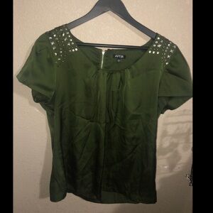 Apt 9 olive blouse